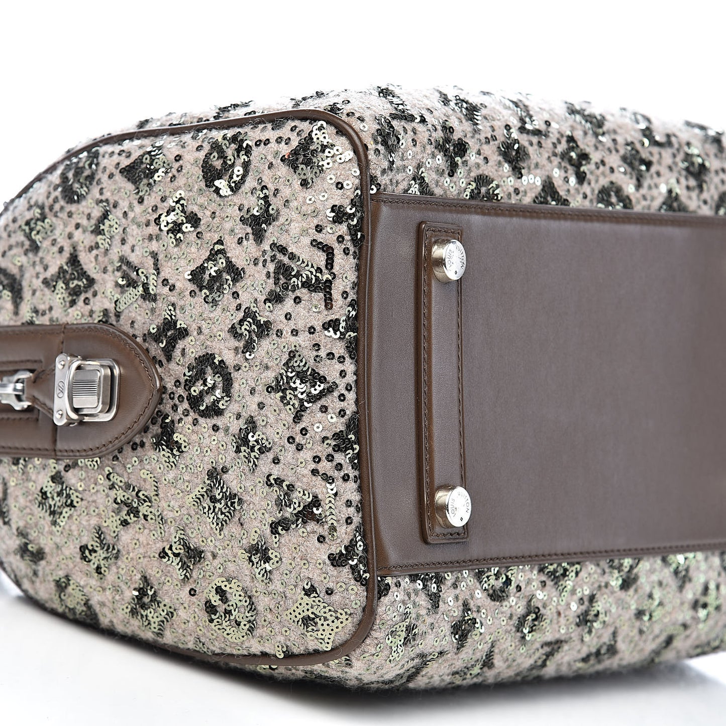 Sequin Monogram Sunshine Express Speedy Kaki