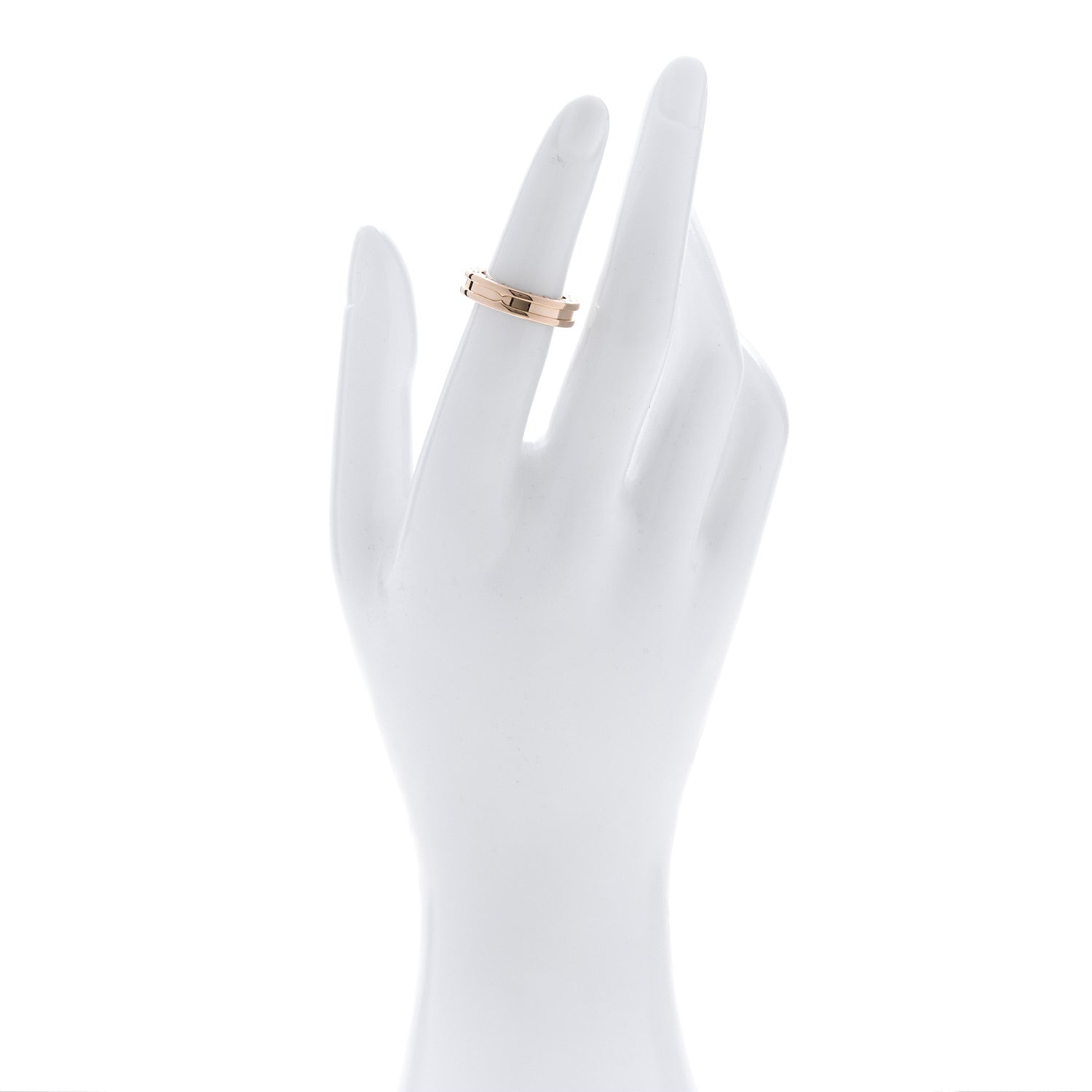 Bulgari 18K Rose Gold B.Zero1 One-Band Ring 49 5 2 of 6