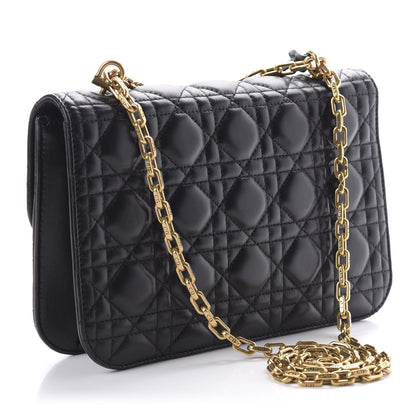 Christian Dior Lambskin Cannage Large Dioraddict Flap Bag Black 3 of 9