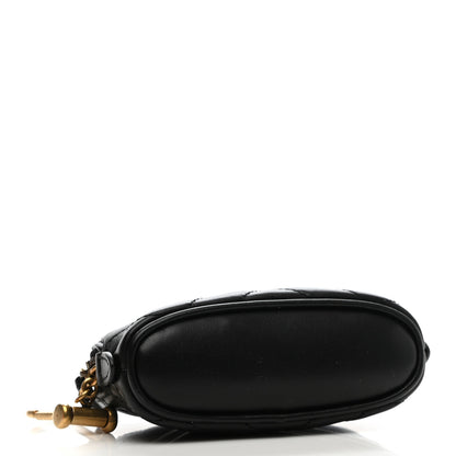 Gucci Calfskin Matelasse GG Marmont Key Pouch Black 4 of 9