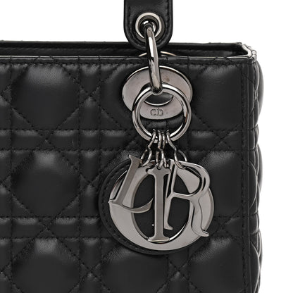 Christian Dior Lambskin Cannage Small Lucky Badges My Lady Dior Black 6 of 9