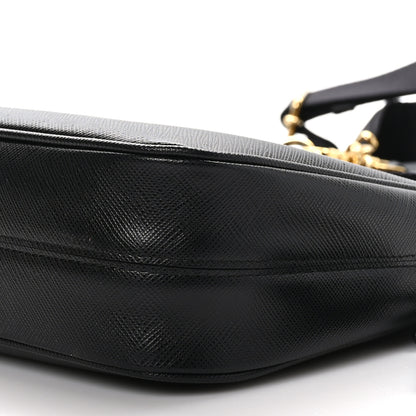 Prada Saffiano Lux Re-Edition 2005 Shoulder Bag Black 9 of 9
