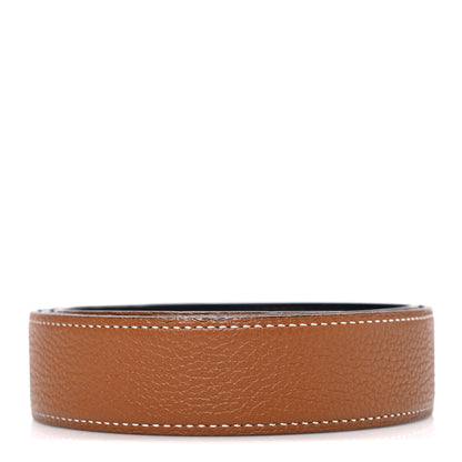 Hermes Box Togo 32mm Belt Strap 85 34 Black Gold 2 of 5