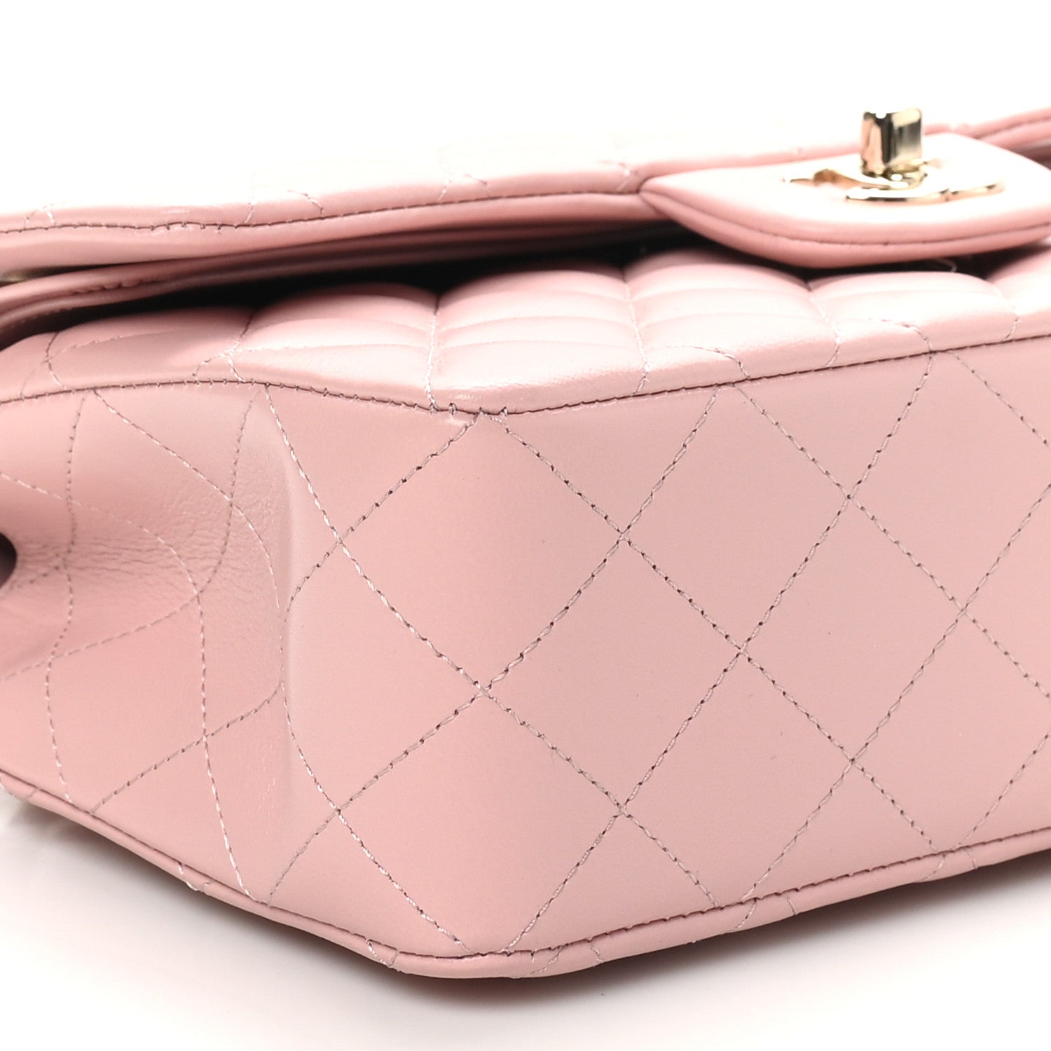 Chanel Lambskin Quilted Small Double Flap Light Pink 9 of 11