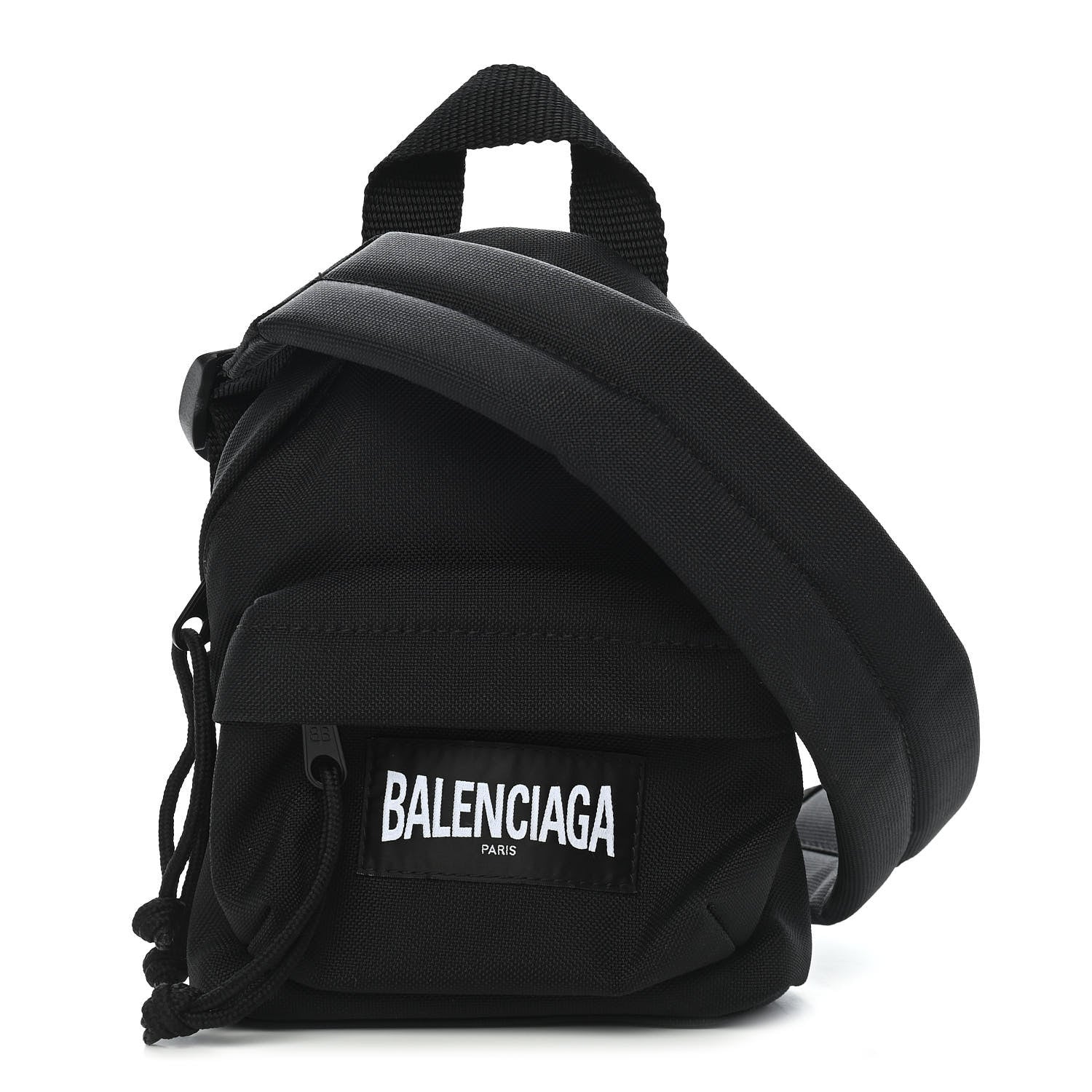 Balenciaga Recycled Casual Nylon Mini Oversized Backpack Black 1 of 8