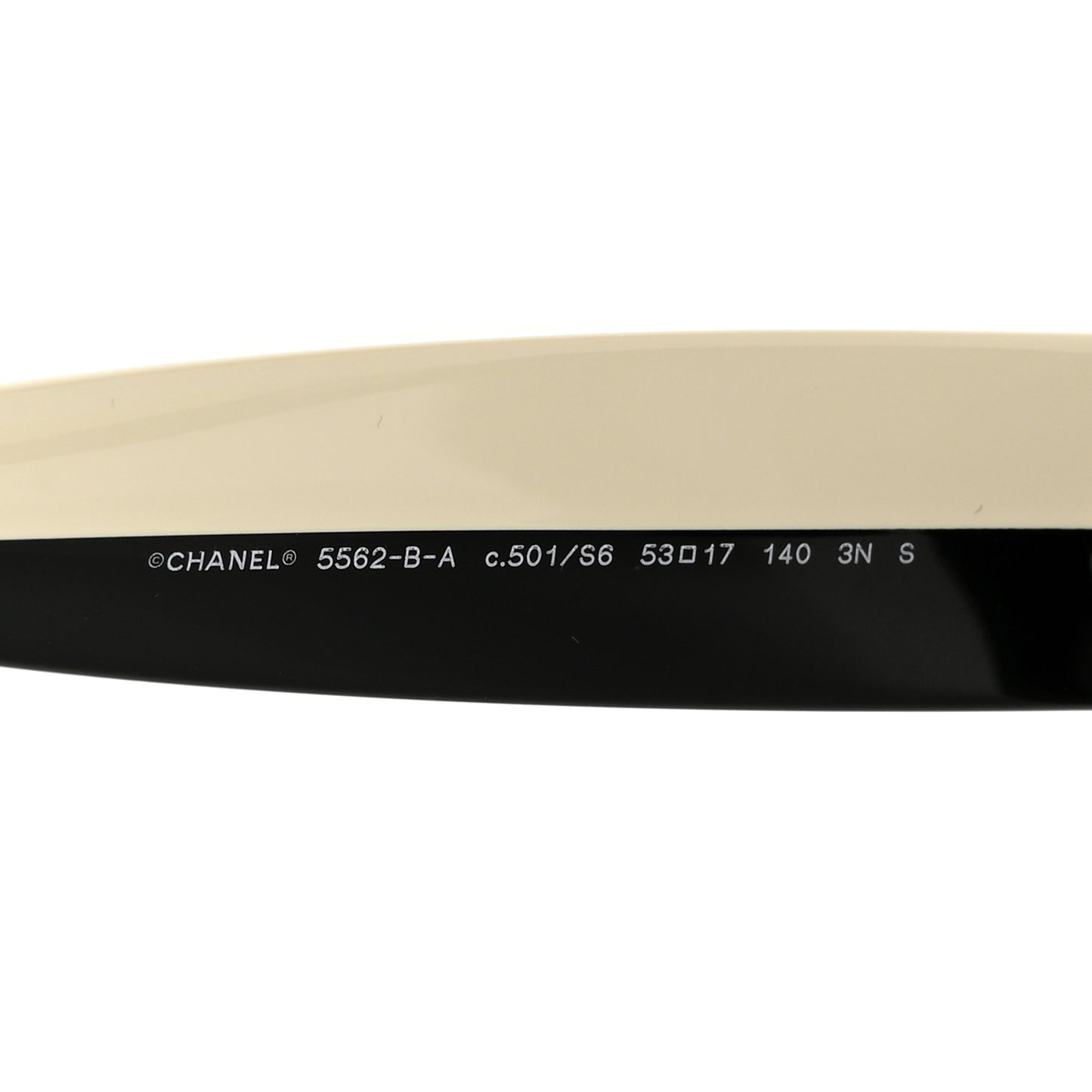 Acetate Sunglasses 5562-B-A Black White
