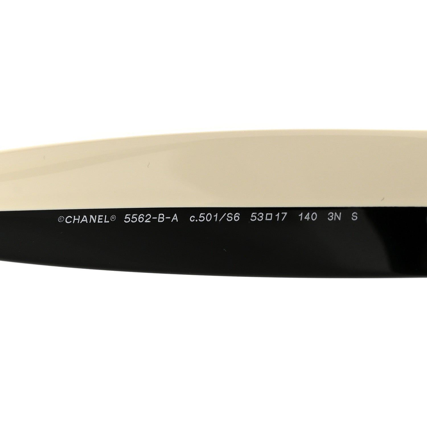 Chanel Acetate Sunglasses 5562-B-A Black White 5 of 8