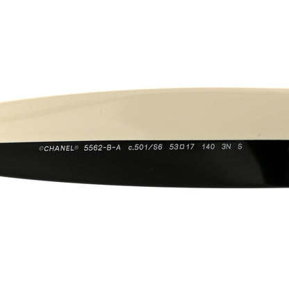 Chanel Acetate Sunglasses 5562-B-A Black White 5 of 8