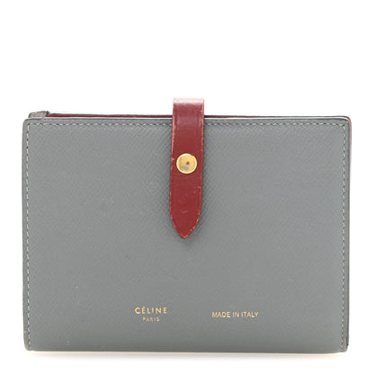 Celine Grained Calfskin Medium Multifunction Strap Wallet Blue 1 of 10