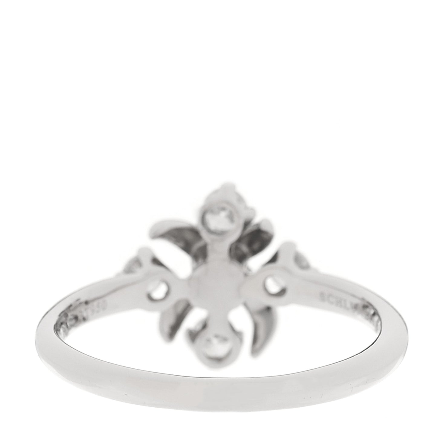 Platinum Diamond Schlumberger Lynn Ring 54 6.75