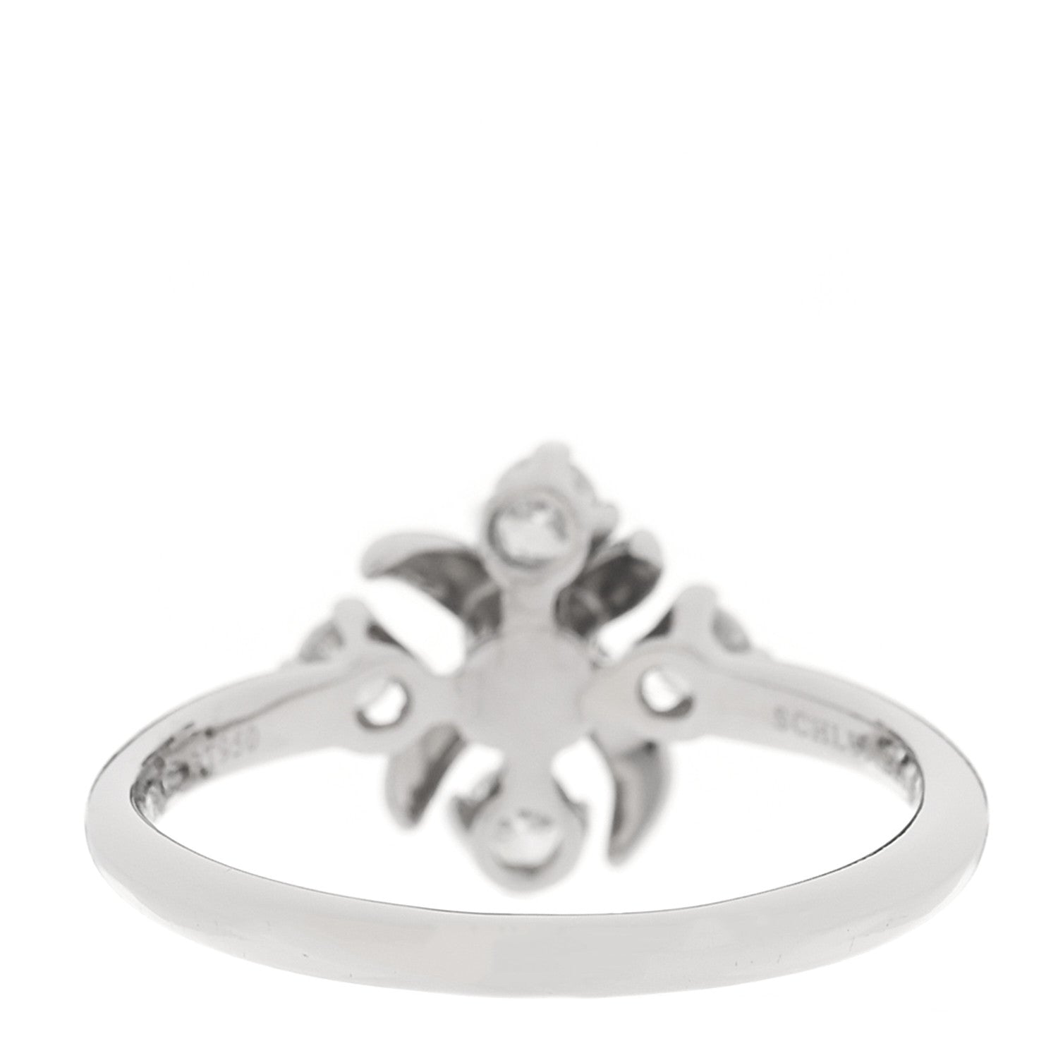 Tiffany Platinum Diamond Schlumberger Lynn Ring 54 6.75 3 of 6
