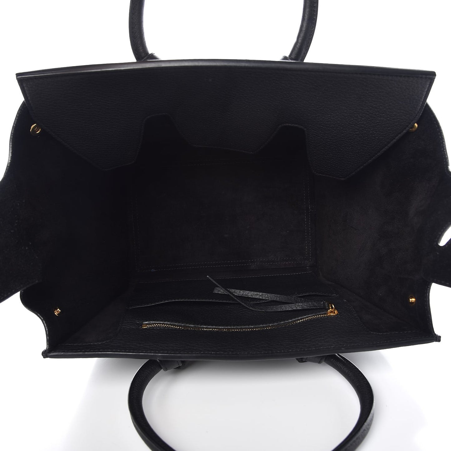 Crisped Calfskin Mini Tie Knot Tote Black