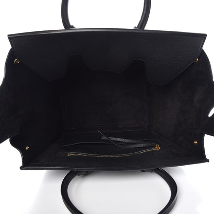Celine Crisped Calfskin Mini Tie Knot Tote Black 5 of 8