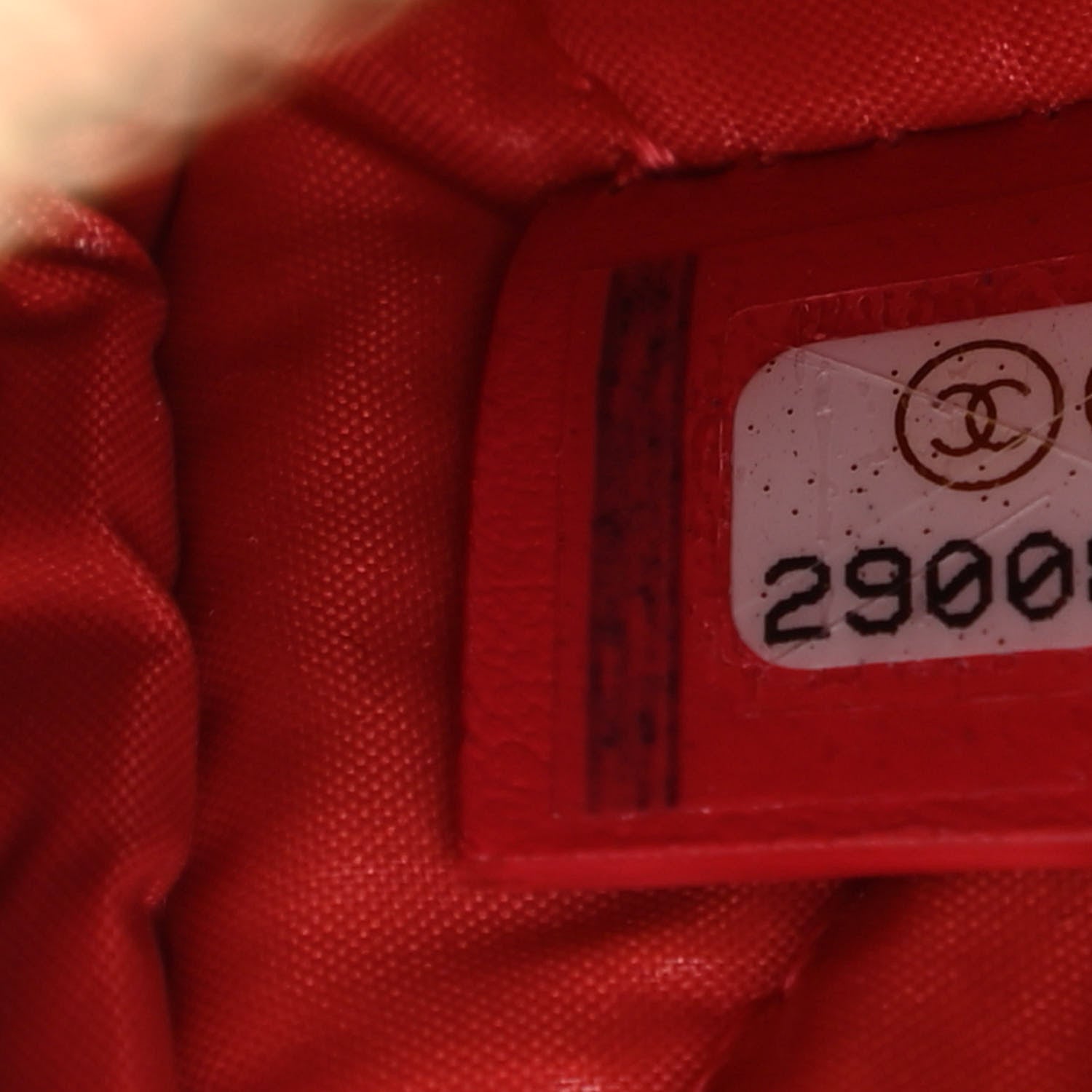 Chanel Caviar Quilted Small Curvy Pouch Cosmetic Case Dark Red 7 of 7