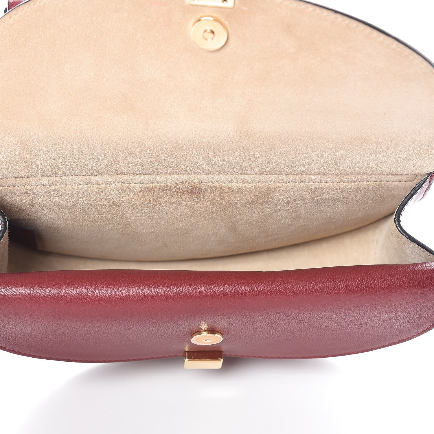 Chloe Calfskin Mini Georgia Crossbody Bag Bordeaux 5 of 10