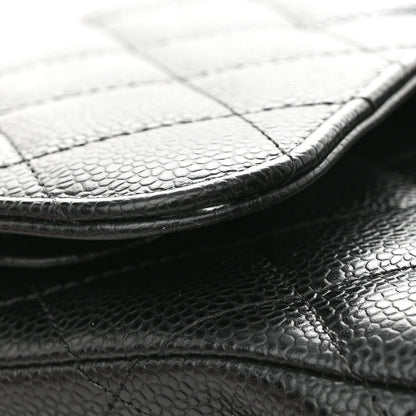 Chanel Caviar Quilted Jumbo Double Flap Black 11 of 11