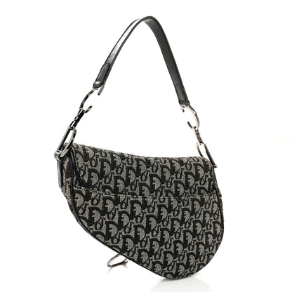 Christian Dior Oblique Saddle Bag Black 3 of 11