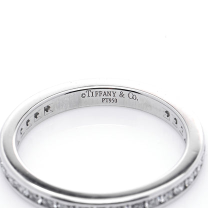 Tiffany Platinum Diamond .54ctw Eternity Band Ring 48 4.5 5 of 6