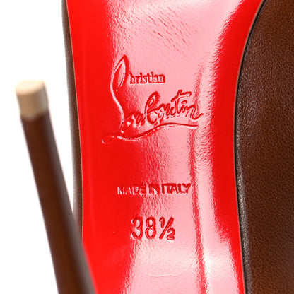 Christian Louboutin Nappa Kate 100 Pumps 38.5 Nude 8 6 of 8