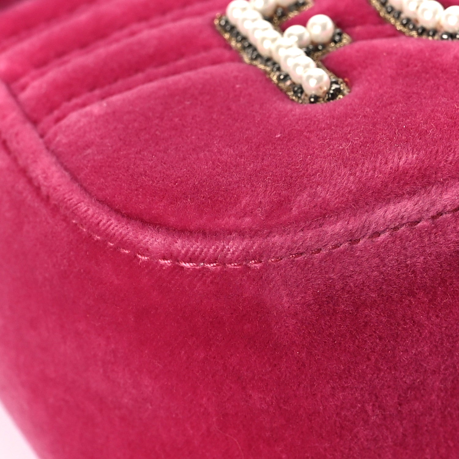 Gucci Velvet Matelasse Blind for Love Embroidered Medium GG Marmont Shoulder Bag Light Raspberry Rose Multicolor 8 of 12