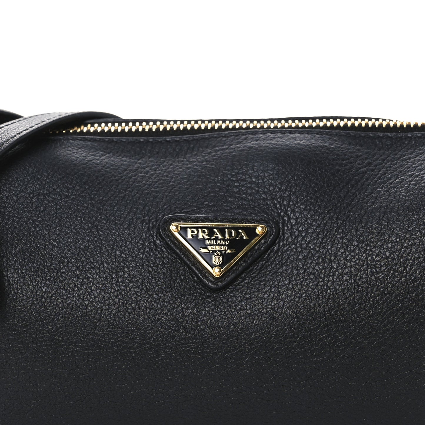 Calfskin Triangle Pouch Shoulder Bag Black