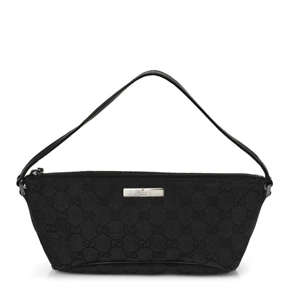 Gucci Monogram Boat Pochette Black 1 of 10