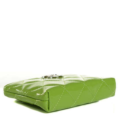Chanel Patent Quilted Brilliant Key Holder Case Light Green 4 of 8