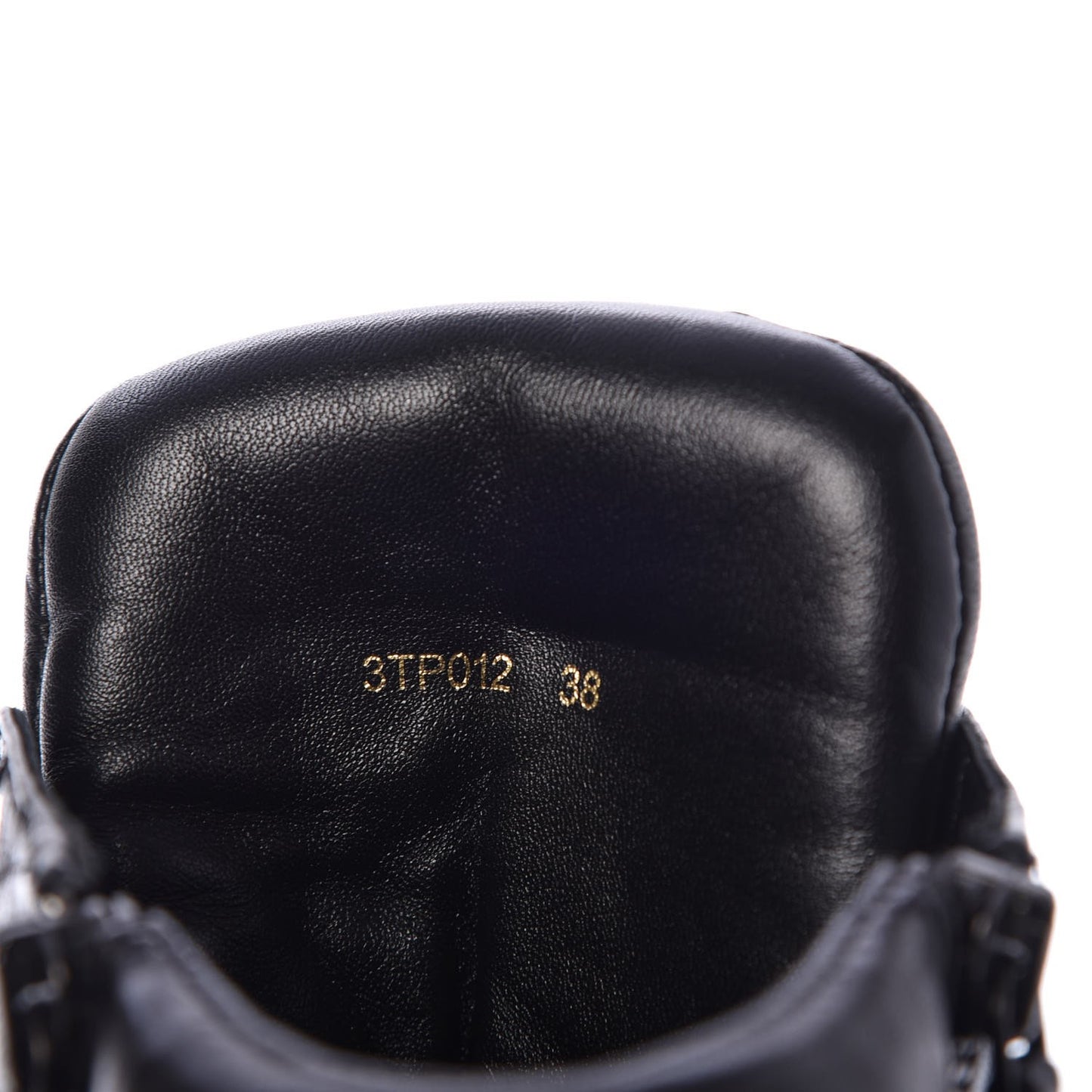 Nappa Lace Up Ankle Boots 38 Black