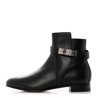 Hermes Calfskin Neo Low Boots 37 Black 1 of 9