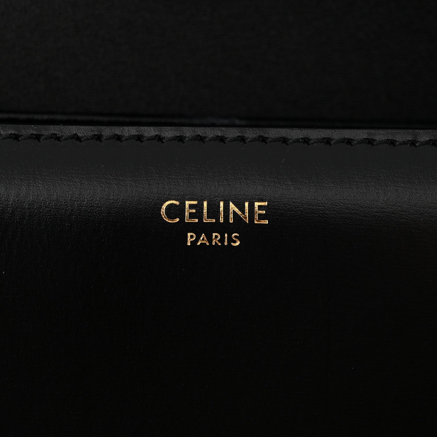 Celine Shiny Calfskin Teen Triomphe Black 6 of 11