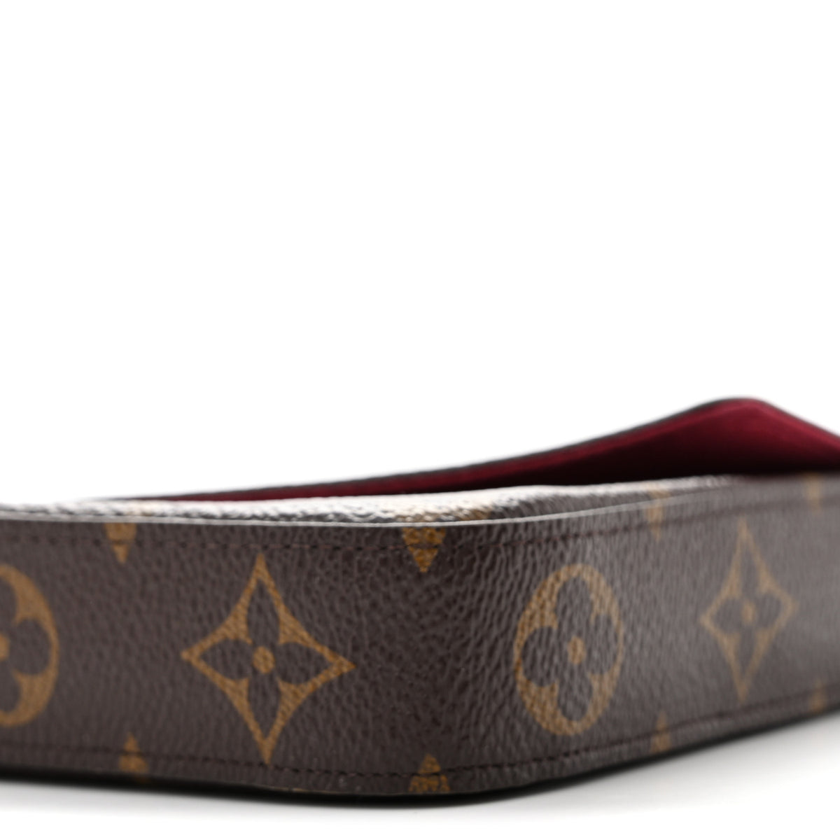 Monogram Pochette Felicie Chain Wallet Fuchsia