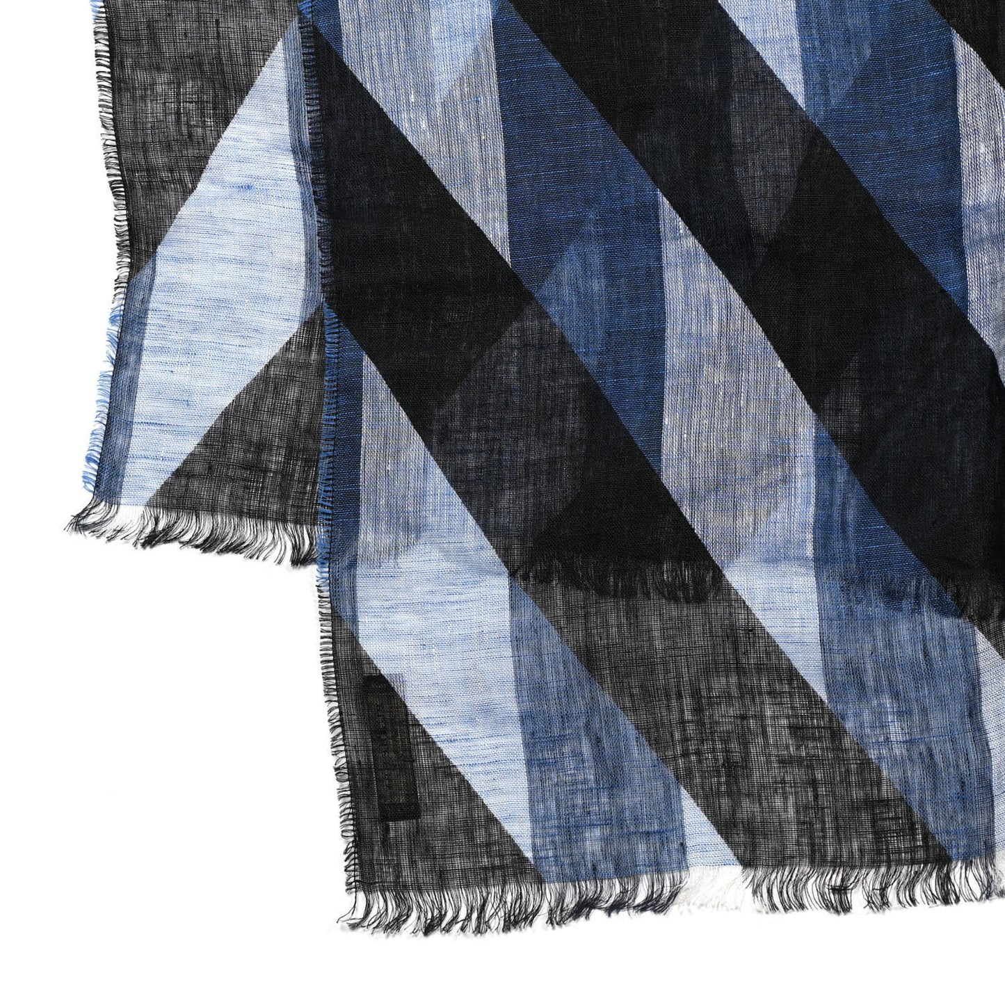 Linen Check Lightweight Scarf Multicolor