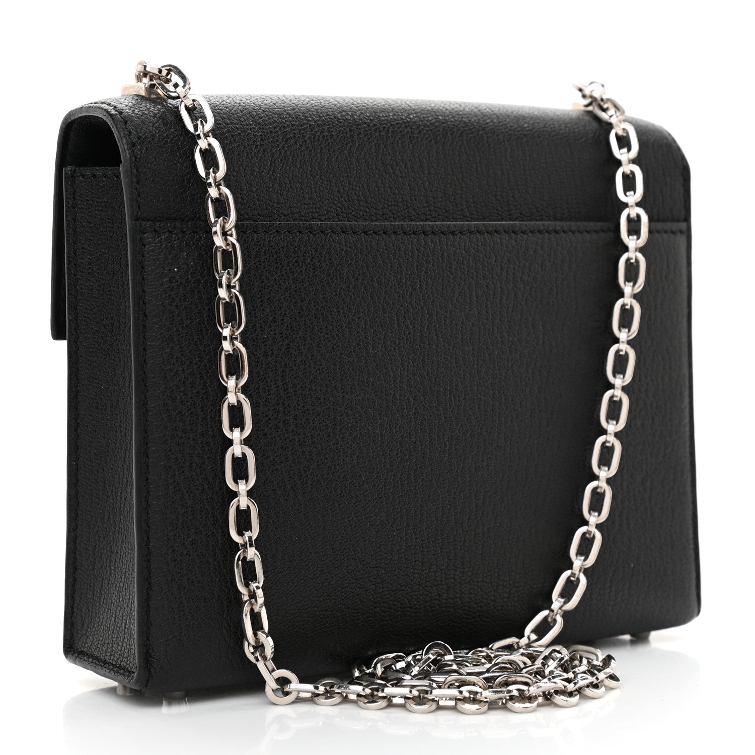 Hermes Chevre Mysore Mini Verrou Chaine Bag Black 3 of 11