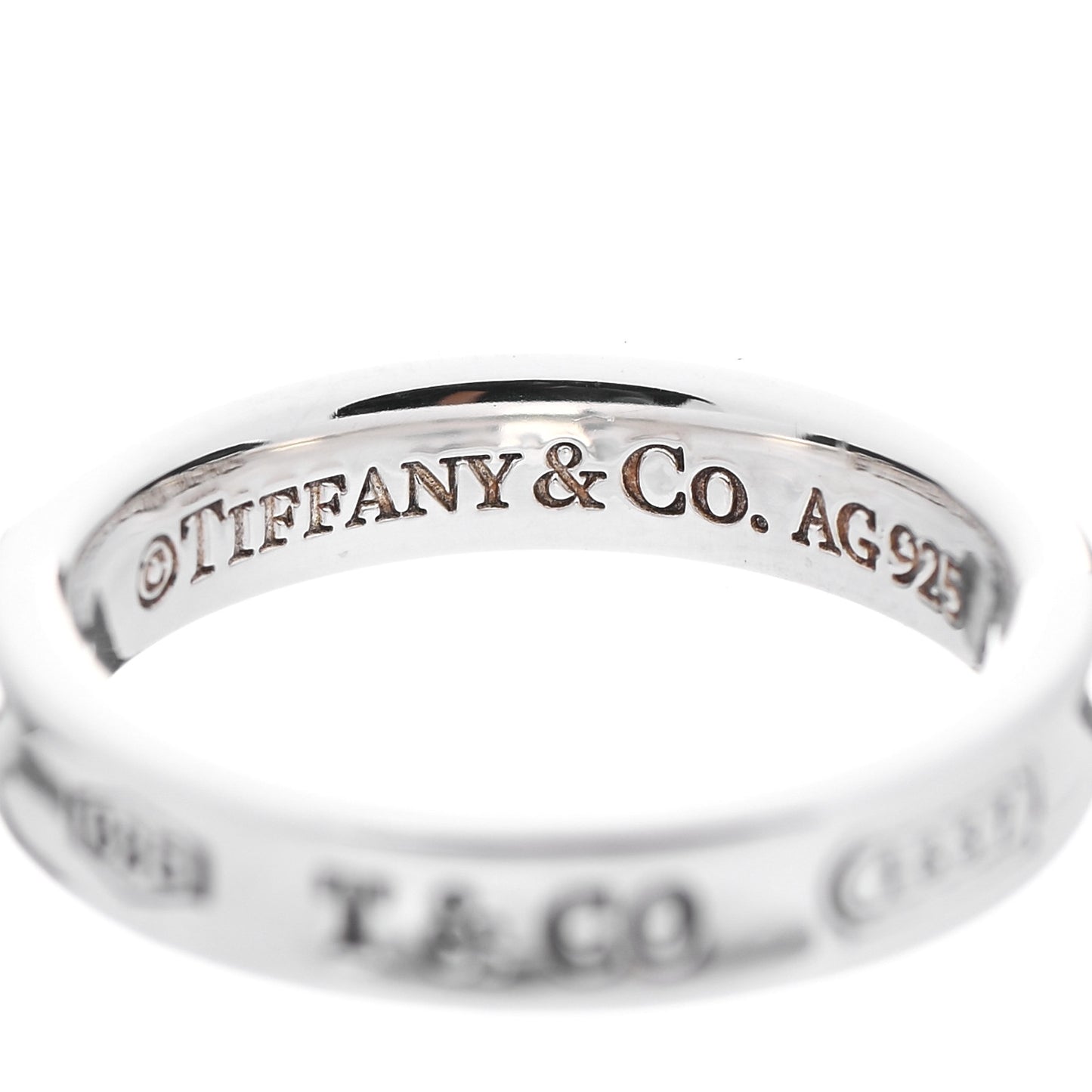 Sterling Silver Narrow 1837 Band Ring 53 6.25