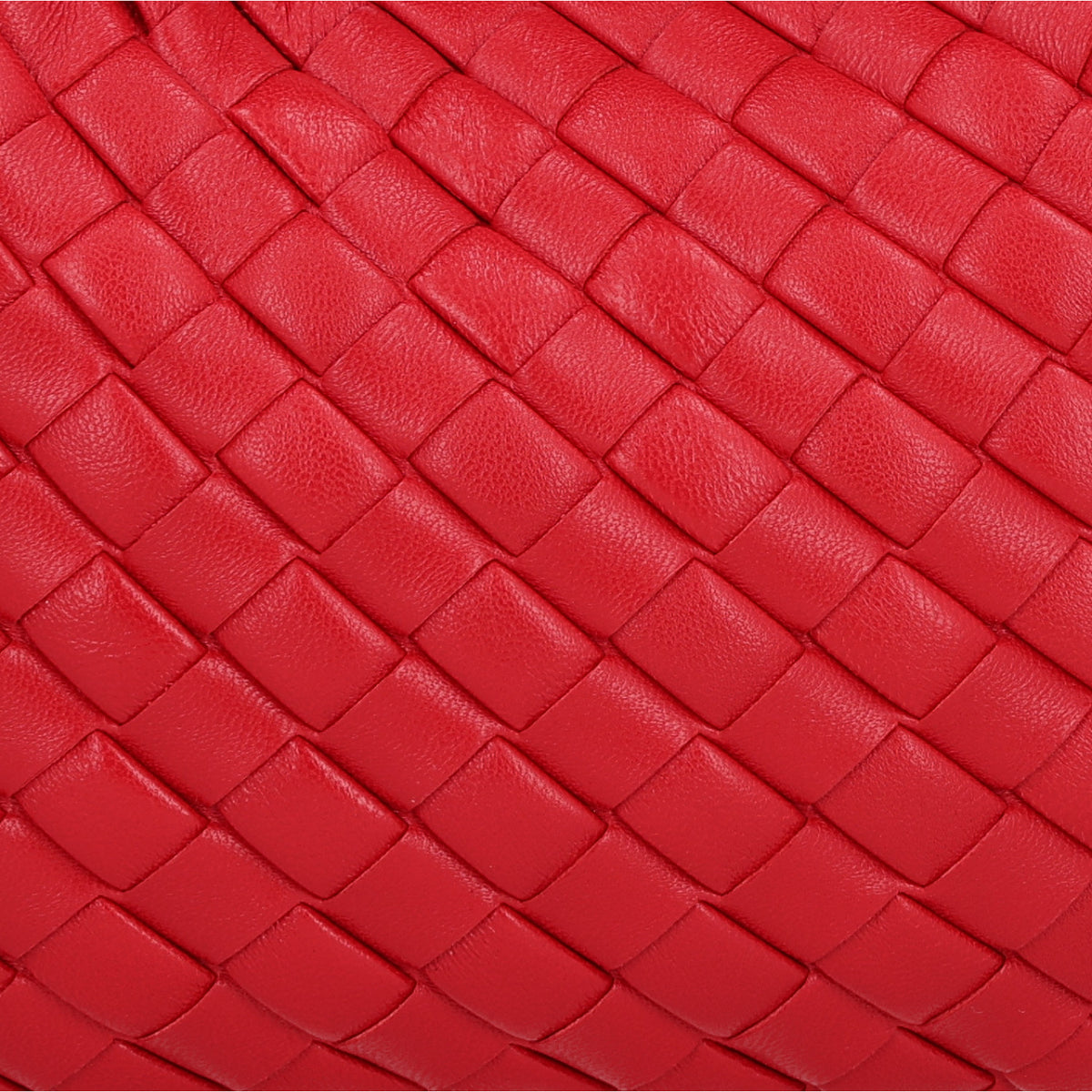 Nappa Intrecciato Baby Veneta Hobo Cardinal