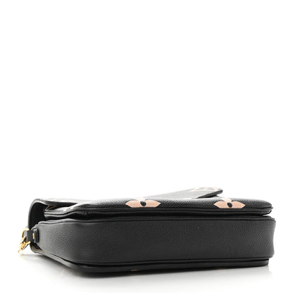 Louis Vuitton Empreinte Monogram Giant Pochette Metis Black Beige 4 of 9