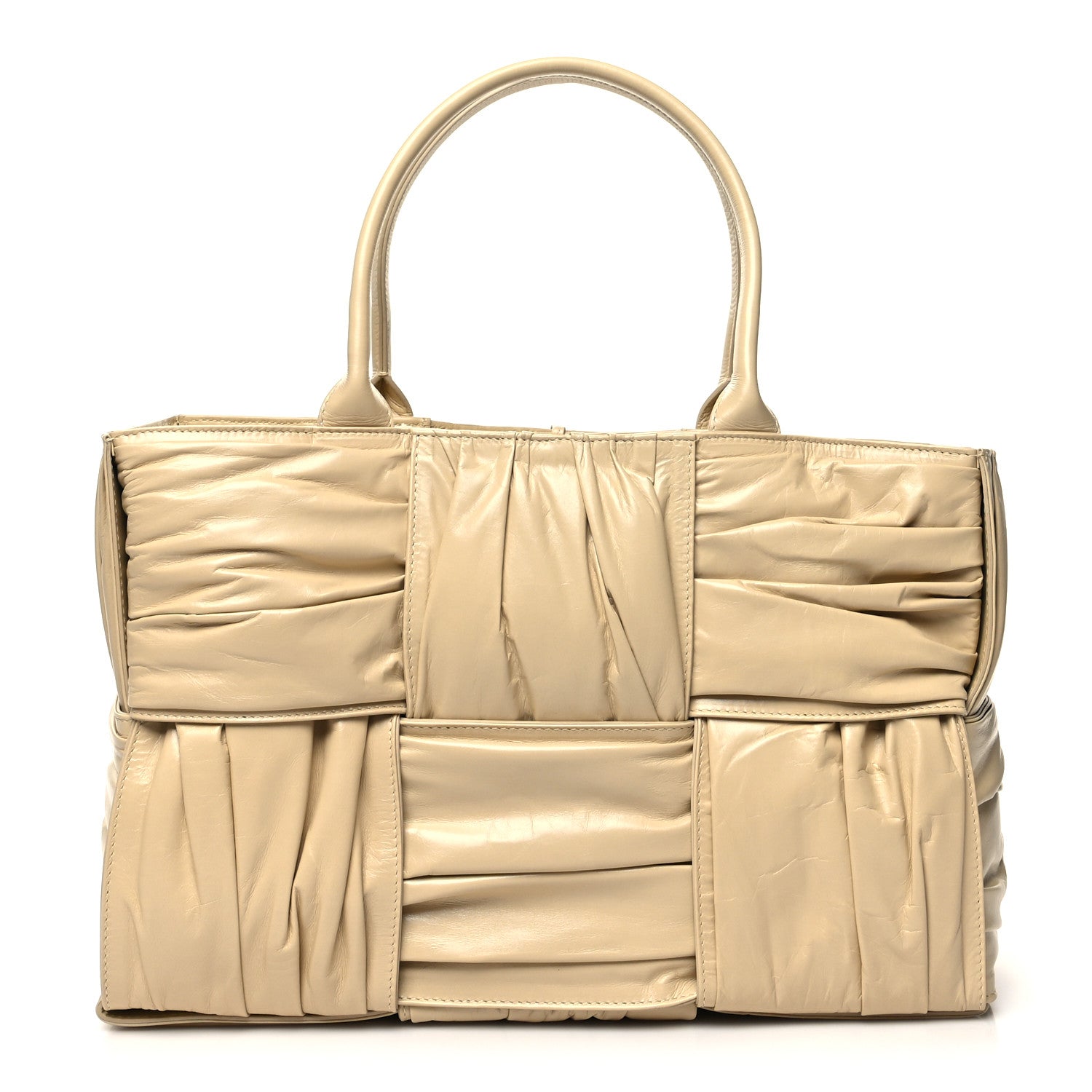 Bottega Veneta Foulard Intrecciato Pleated Medium Arco Tote Porridge 3 of 13