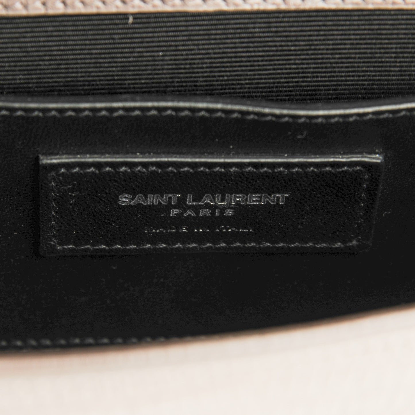 Lizard Calfskin Embossed Small Classic Monogram Kate Tassel Satchel Fog