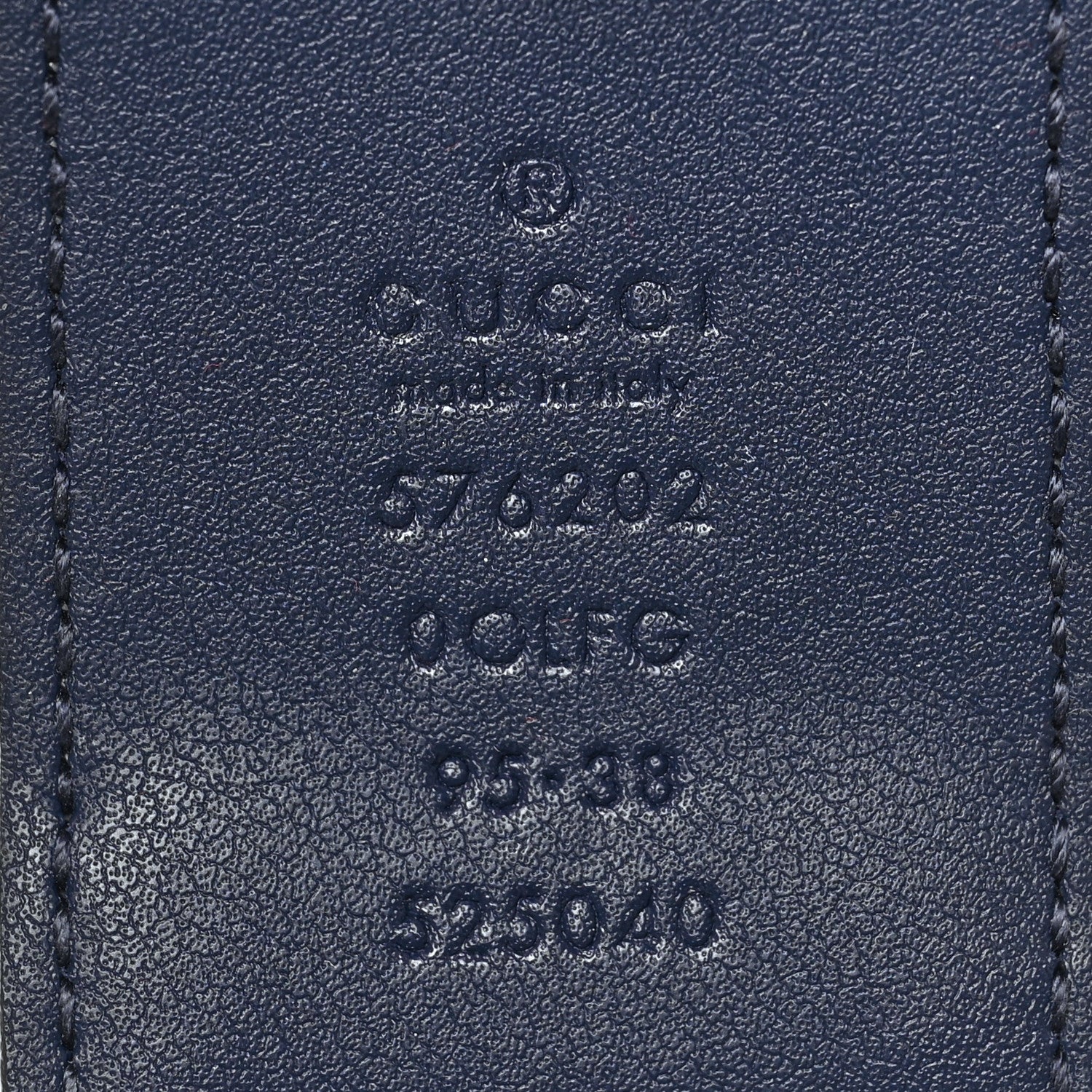 Gucci Azalea Calfskin Matelasse Diagonal Torchon Double G 40mm Belt 95 38 Mystic White Blue Agata 3 of 4