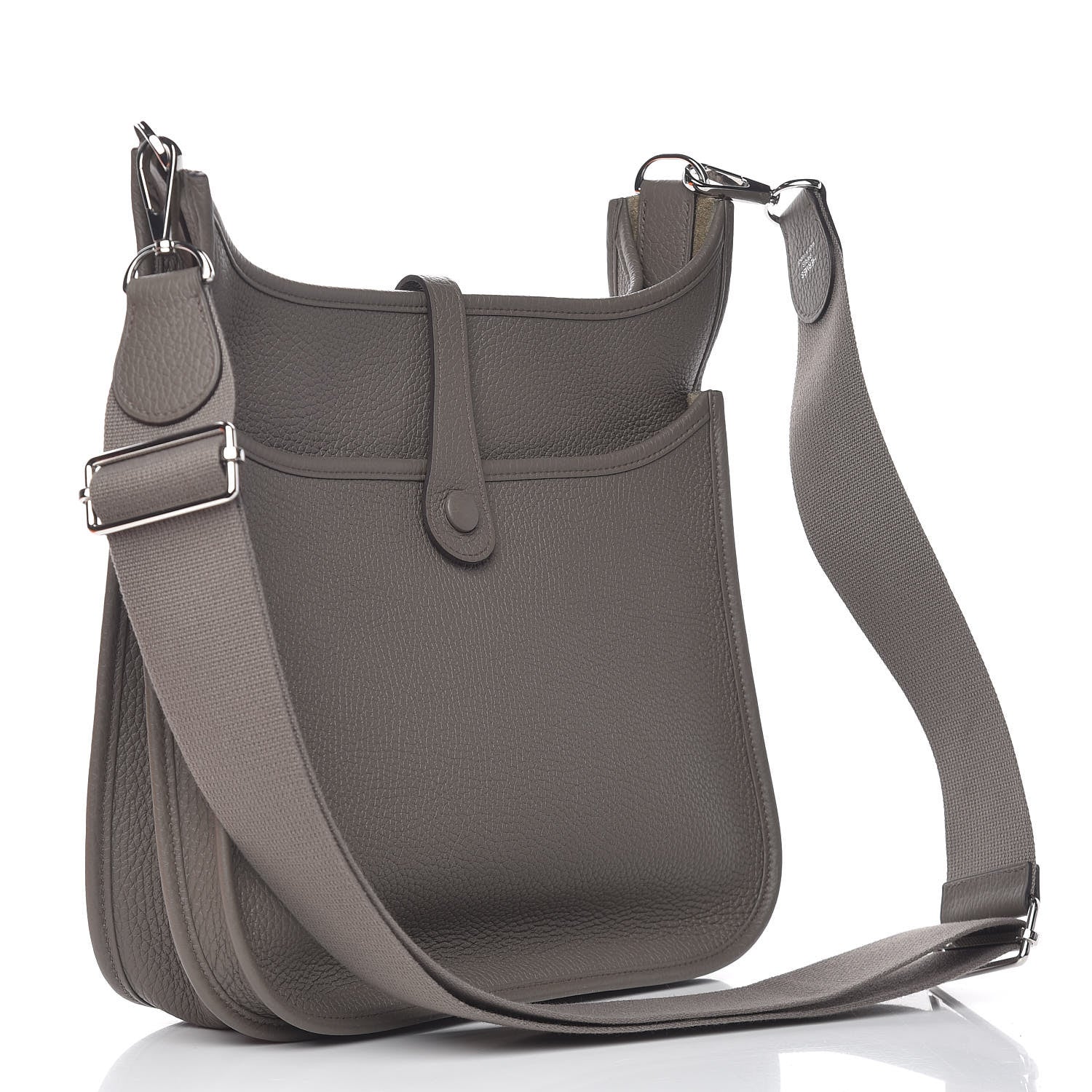 Hermes Taurillon Clemence Evelyne III PM Etain 3 of 12