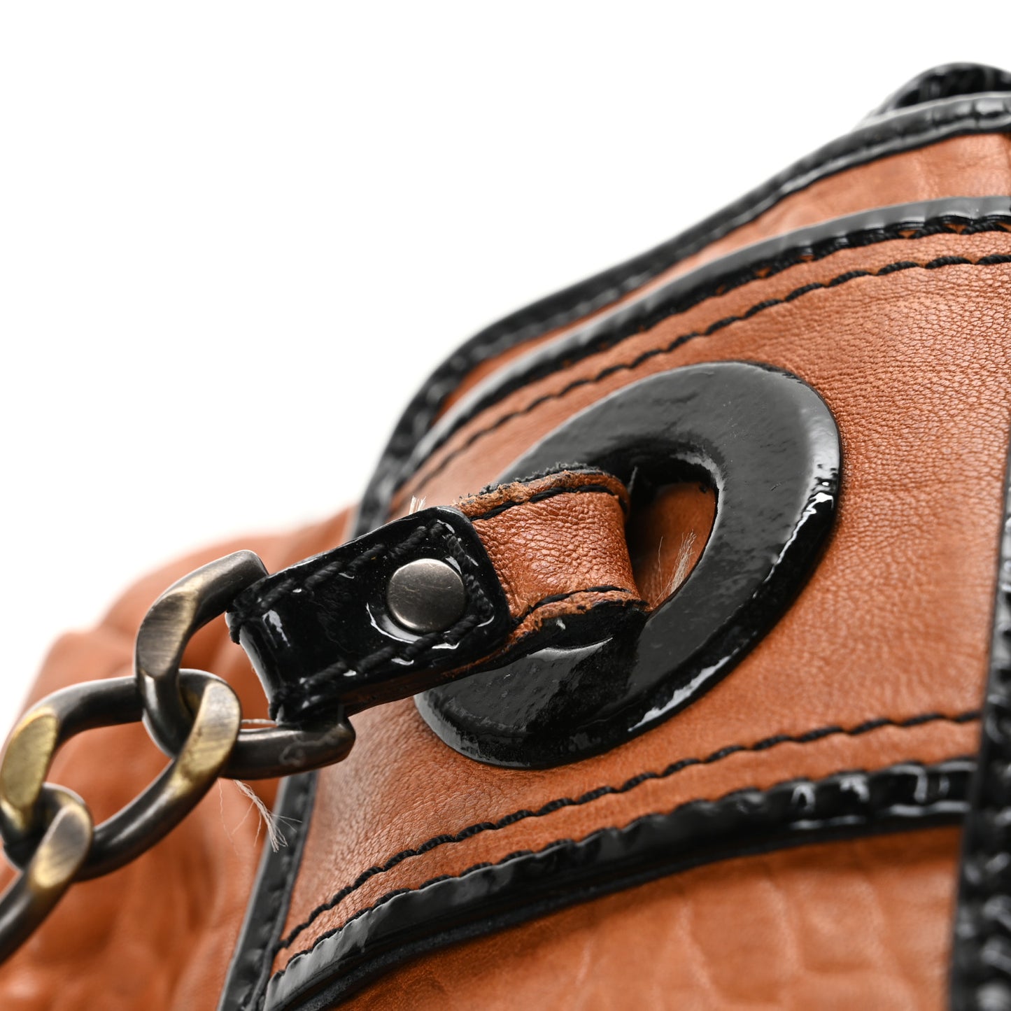 Nappa Patent B Bag Osso Black