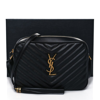 Saint Laurent Calfskin Matelasse Monogram Lou Camera Bag Black 10 of 10