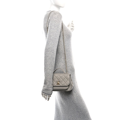 Chanel Caviar Quilted Small Business Affinity Flap Grey 2 of 11