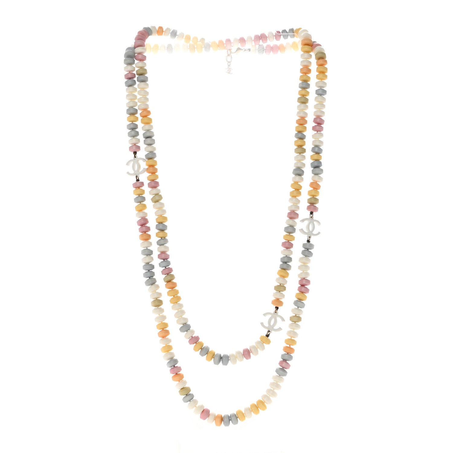 Chanel Candy CC Double Strand Necklace Multicolor 3 of 4
