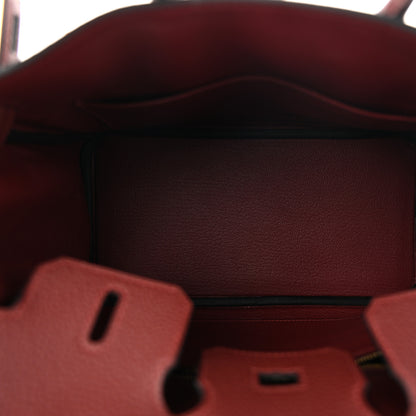 Hermes Togo Birkin 25 Rouge H 5 of 10