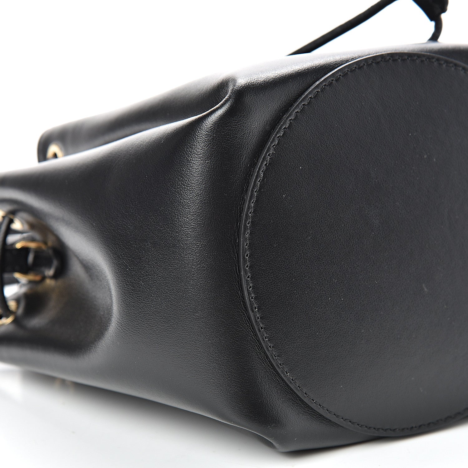 Burberry Calfskin Monogram Motif TB Bucket Black 8 of 9