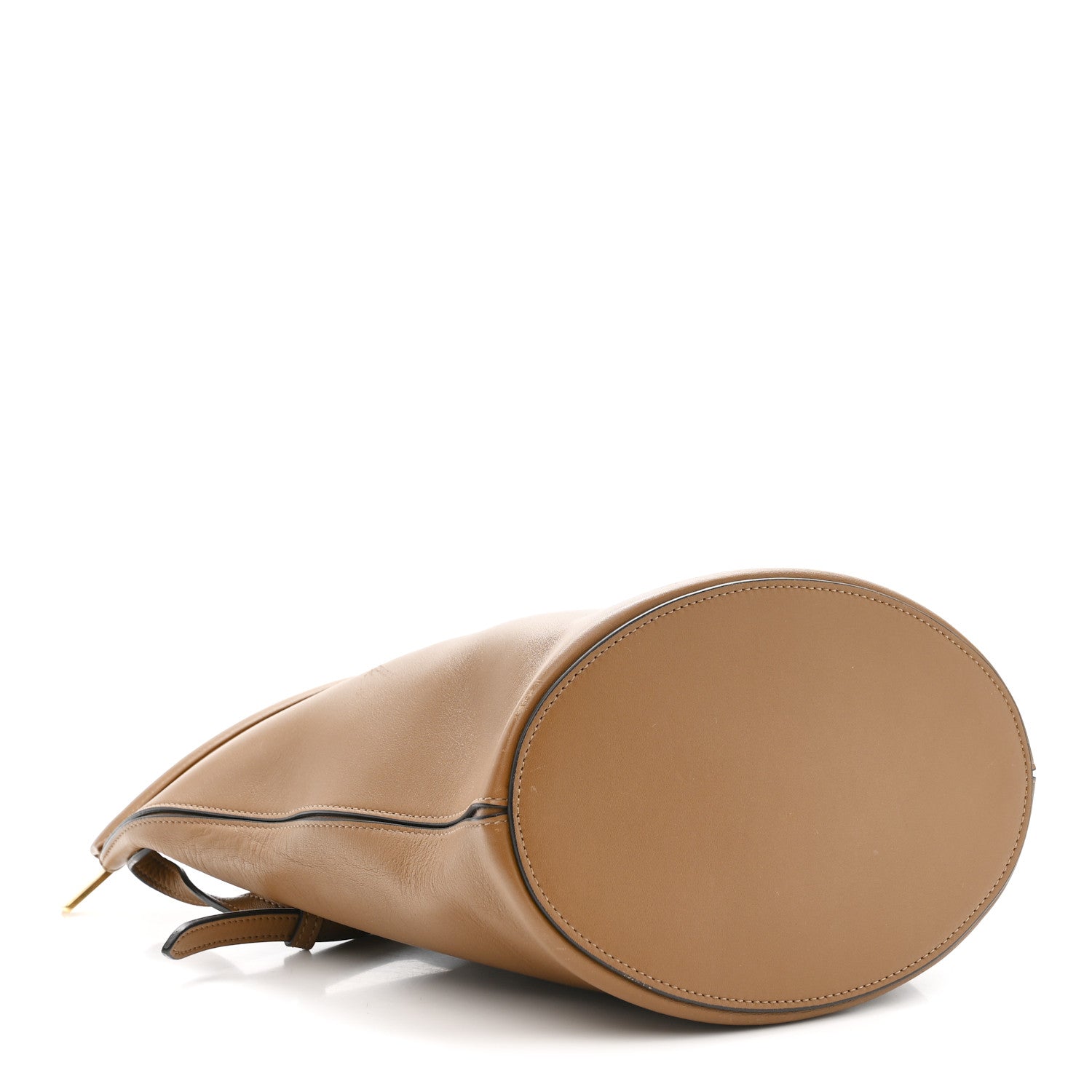 Celine Smooth Calfskin Clasp Bucket Bag Brown 4 of 14