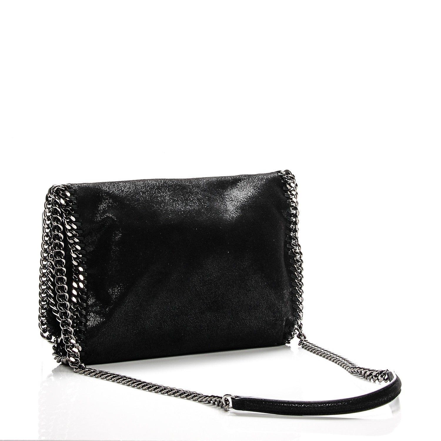 Stella McCartney Shaggy Deer Falabella Messenger Black 3 of 9