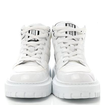 Christian Dior Nylon Fabric Womens D-Player High Top Sneakers 39 White Black 2 of 9
