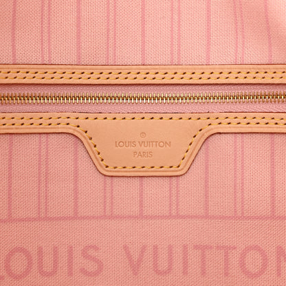 Louis Vuitton Damier Azur Neo Neverfull MM Rose Ballerine 7 of 11